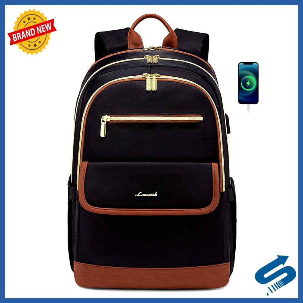 Chic Versatile Backpack with USB Lightweight Wate… - image 1